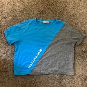 Burn Boot Camp Blue/Grey Tee - Medium